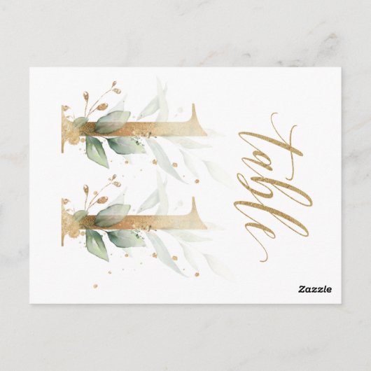 Groene en goudbladeren, tabel 11, tabelnummer briefkaart (Achterkant)