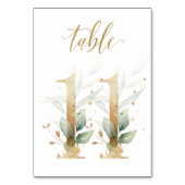 Groene en goudbladeren, tabel 11, tabelnummer kaart (Achterkant)