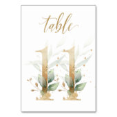 Groene en goudbladeren, tabel 11, tabelnummer kaart (Voorkant)