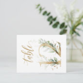 Groene en goudbladeren, tabel 12, tabelnummer briefkaart (Staand voorkant)