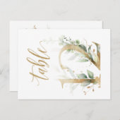 Groene en goudbladeren, tabel 12, tabelnummer briefkaart (Voorkant / Achterkant)