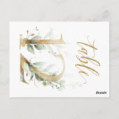 Groene en goudbladeren, tabel 12, tabelnummer briefkaart (Achterkant)