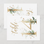 Groene en goudbladeren, tabel 14, tabelnummer briefkaart (Voorkant / Achterkant)