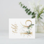 Groene en goudbladeren, tabel 16, tabelnummer briefkaart (Staand voorkant)