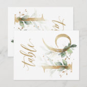 Groene en goudbladeren, tabel 16, tabelnummer briefkaart (Voorkant / Achterkant)