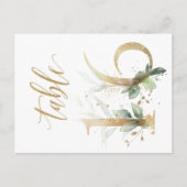 Groene en goudbladeren, tabel 16, tabelnummer briefkaart (Voorkant)