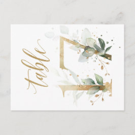 Groene en goudbladeren, tabel 17, tabelnummer briefkaart