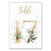 Groene en goudbladeren, tabel 17, tabelnummer kaart (Achterkant)