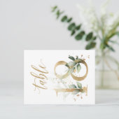 Groene en goudbladeren, tabel 18, tabelnummer briefkaart (Staand voorkant)