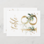 Groene en goudbladeren, tabel 18, tabelnummer briefkaart (Voorkant / Achterkant)