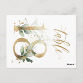 Groene en goudbladeren, tabel 18, tabelnummer briefkaart (Achterkant)