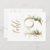 Groene en goudbladeren, tabel 19, tabelnummer briefkaart (Voorkant / Achterkant)