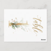 Groene en goudbladeren, tabel 1, tabelnummer briefkaart (Achterkant)