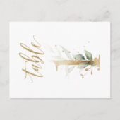 Groene en goudbladeren, tabel 1, tabelnummer briefkaart (Voorkant)