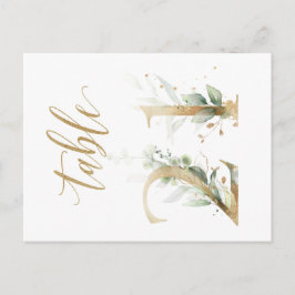 Groene en goudbladeren, tabel 21, tabelnummer briefkaart