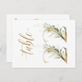 Groene en goudbladeren, tabel 22, tabelnummer briefkaart (Voorkant / Achterkant)