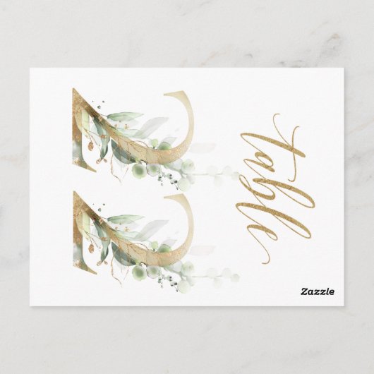 Groene en goudbladeren, tabel 22, tabelnummer briefkaart (Achterkant)