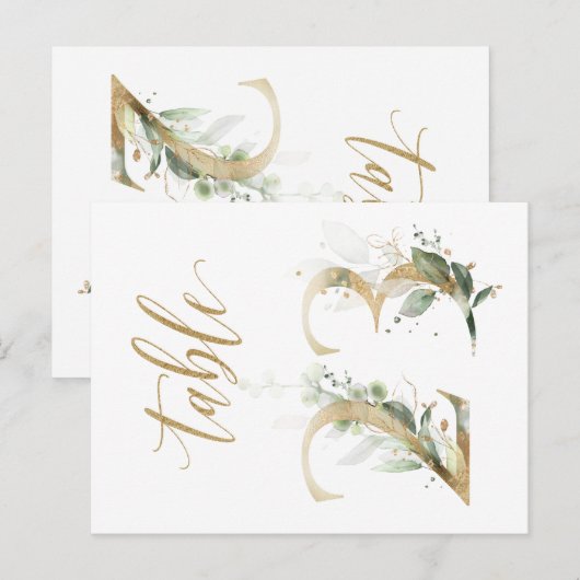 Groene en goudbladeren, tabel 23, tabelnummer briefkaart (Voorkant / Achterkant)