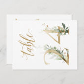 Groene en goudbladeren, tabel 24, tabelnummer briefkaart (Voorkant / Achterkant)