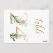 Groene en goudbladeren, tabel 24, tabelnummer briefkaart (Achterkant)