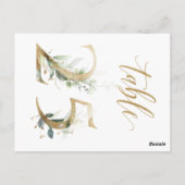 Groene en goudbladeren, tabel 25, tabelnummer briefkaart (Achterkant)