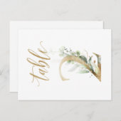 Groene en goudbladeren, tabel 2, tabelnummer briefkaart (Voorkant / Achterkant)