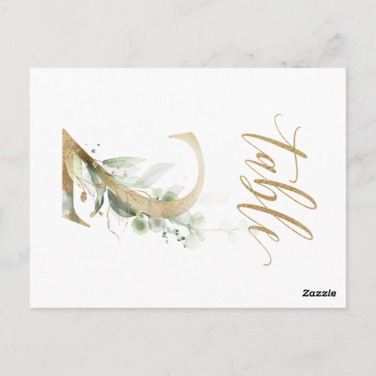 Groene en goudbladeren, tabel 2, tabelnummer briefkaart (Achterkant)