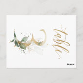 Groene en goudbladeren, tabel 3, tabelnummer briefkaart (Achterkant)