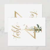 Groene en goudbladeren, tabel 4, tabelnummer briefkaart (Voorkant / Achterkant)