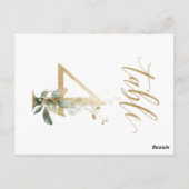 Groene en goudbladeren, tabel 4, tabelnummer briefkaart (Achterkant)