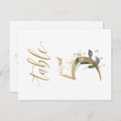 Groene en goudbladeren, tabel 5, tabelnummer briefkaart (Voorkant / Achterkant)