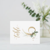 Groene en goudbladeren, tabel 6, tabelnummer briefkaart (Staand voorkant)