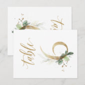 Groene en goudbladeren, tabel 6, tabelnummer briefkaart (Voorkant / Achterkant)