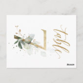 Groene en goudbladeren, tabel 7, tabelnummer briefkaart (Achterkant)