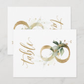 Groene en goudbladeren, tabel 8, tabelnummer briefkaart (Voorkant / Achterkant)