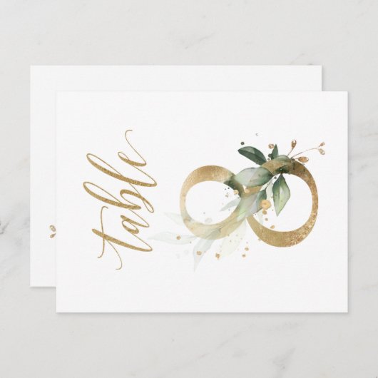 Groene en goudbladeren, tabel 8, tabelnummer briefkaart (Voorkant / Achterkant)