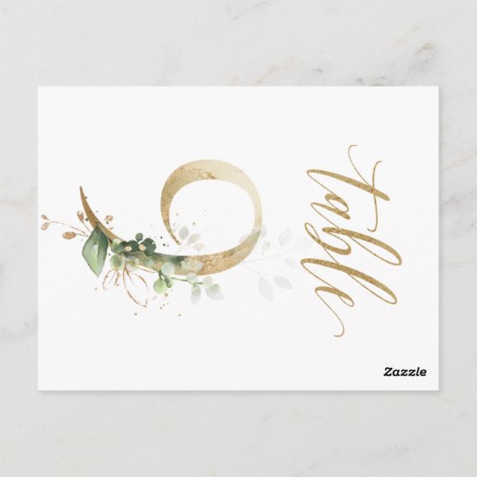 Groene en goudbladeren, tabel 9, tabelnummer briefkaart (Achterkant)