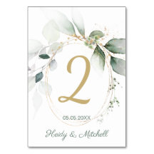 Groene en goudbladerij, bruiloft