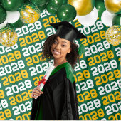 Groene en gouden Afstuderen achtergrond Wandkleed