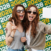 Groene en gouden Afstuderen achtergrond Wandkleed