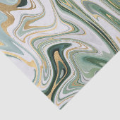Groene en gouden agaat/marmer 3 tissuepapier (Detail)