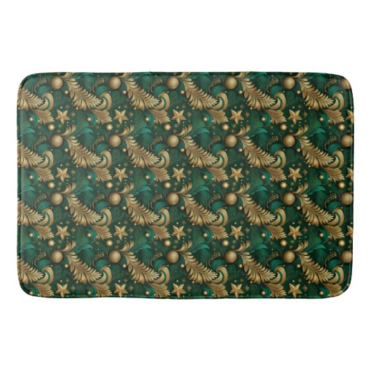 Groene en gouden badmat (Voorkant)