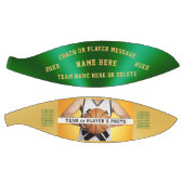 Groene en gouden Basketball Ball voor coach Senior Basketbal (Panelen)