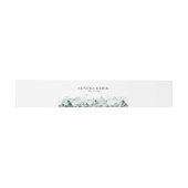 Groene en Gouden Berg Bruiloft Uitnodigingen Wikkel (Vlak)