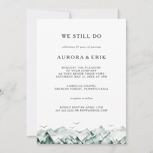 Groene en gouden berg doen we nog steeds gelofte v kaart (Voorkant)