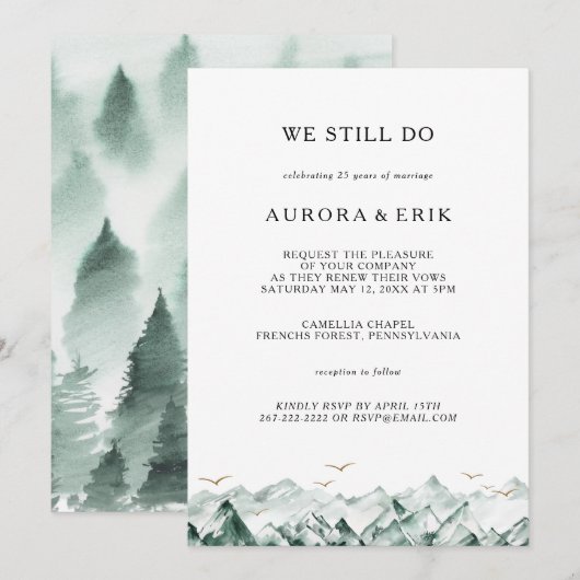 Groene en gouden berg doen we nog steeds gelofte v kaart (Voorkant / Achterkant)