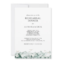 Groene en gouden berg repetitie diner