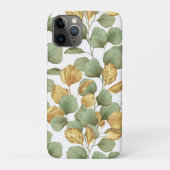 Groene en gouden bladeren. Patroon Case-Mate iPhone Case (Achterkant)