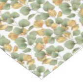 Groene en gouden bladeren. Patroon Tafelkleed (Gekanteld)