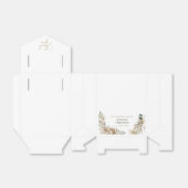 Groene en gouden Bohemische Boho Wedding Favor Bag Bedankdoosjes (Uitgevouwen)